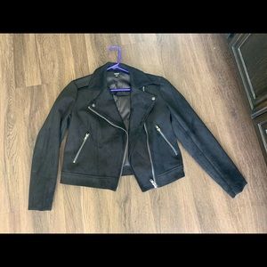 faux leather jacket